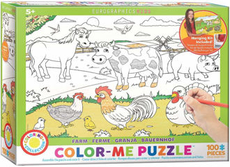 Picture of EuroGraphics Farm Color Me Jigsaw Puzzle (100-Piece)