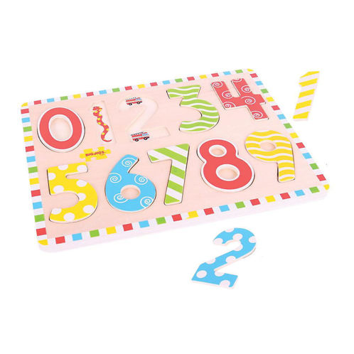 Picture of Bigjigs Toys Wooden Inset Puzzle (Numbers)