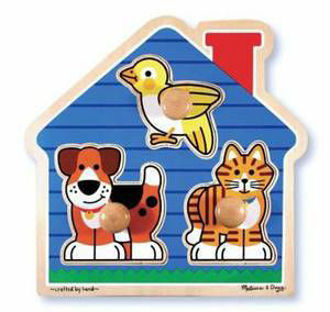 Picture of Melissa & Doug House Pets Large Peg Puzzle