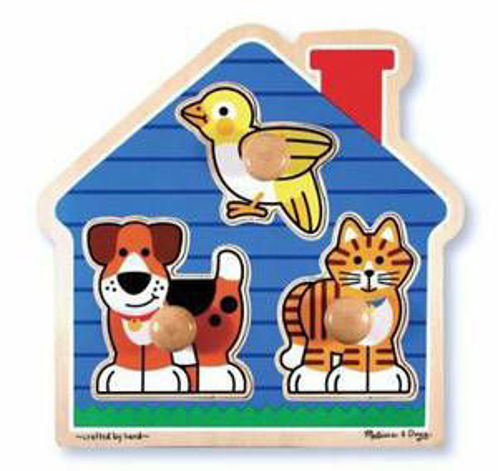 Picture of Melissa & Doug House Pets Large Peg Puzzle