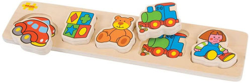 Picture of Bigjigs Toys Chunky Lift and Match Toys Puzzle