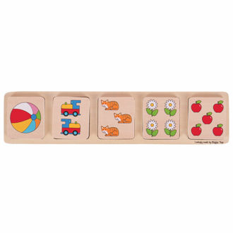 Picture of Chunky Wooden Lift and Match Jigsaw Puzzle (Numbers)