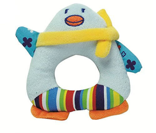 Picture of Parkfield Premium Developmental Baby Learning toy baby hand rattle penguin