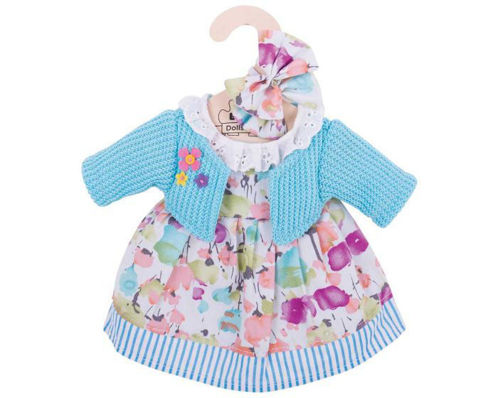 Picture of Turquoise Cardigan and Dress (for 34cm Doll)