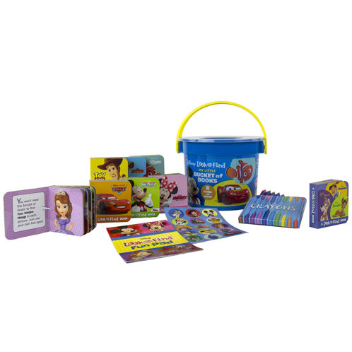 Picture of Disney - Mickey and Minnie Mouse, Toy Story, and more! - My First Library Look and Find Book Block Bucket