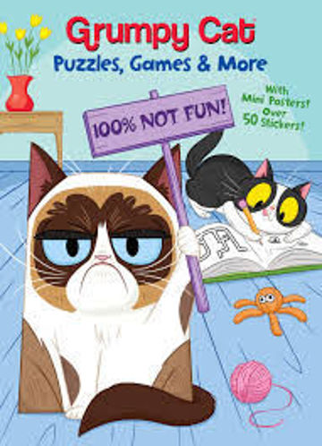 Picture of Grumpy Cat Puzzles, Games & More Over 50 stickers