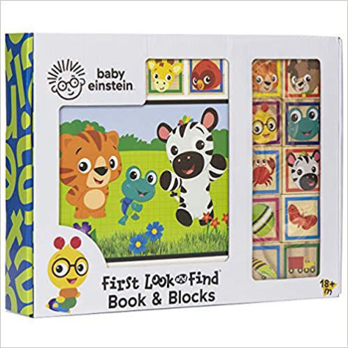 Picture of Baby Einstein - 10 Wooden Blocks and Interactive First Look and Find Board Book