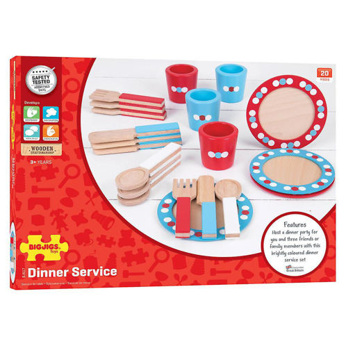 Picture of Bigjigs Toys Wooden Dinner Service Playset