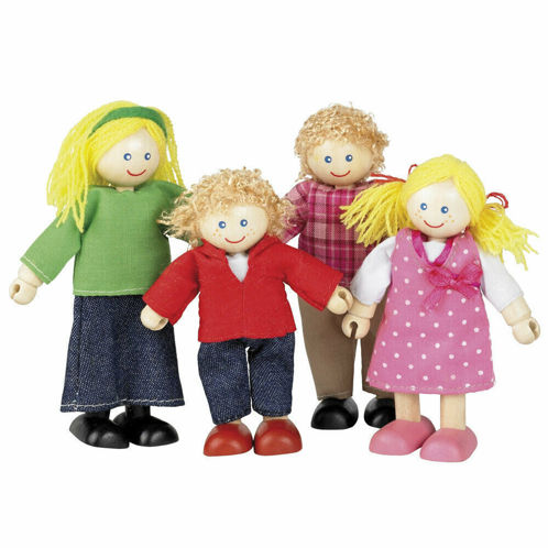 Picture of Tidlo Wooden Doll Family Figures Play Set Accessories Mini Figurines