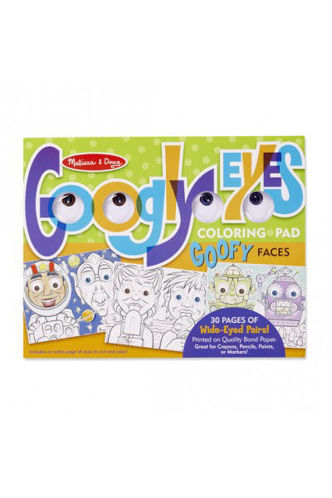 Picture of Wacky Faces - Googly Eyes Coloring Pad