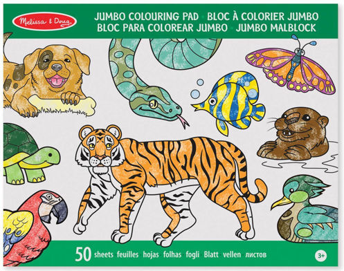 Picture of MELISSA & DOUG JUMBO ANIMAL COLORING PAD