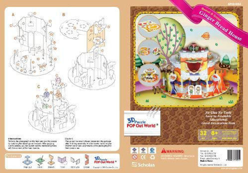 Picture of POP Out World 3D Puzzle Hansel & Gretel - The Gingerbread House"