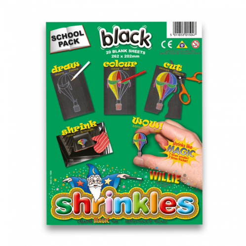 Picture of Shrink Art School Pack 202x262mm (20 Sheets) - Black