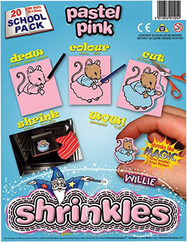 Picture of Shrink Art School Pack 202x262mm (20 Sheets) - Pastel Pink