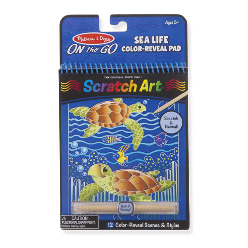 Picture of SEALIFE COLOR-REVEAL SCRATCH ART PAD