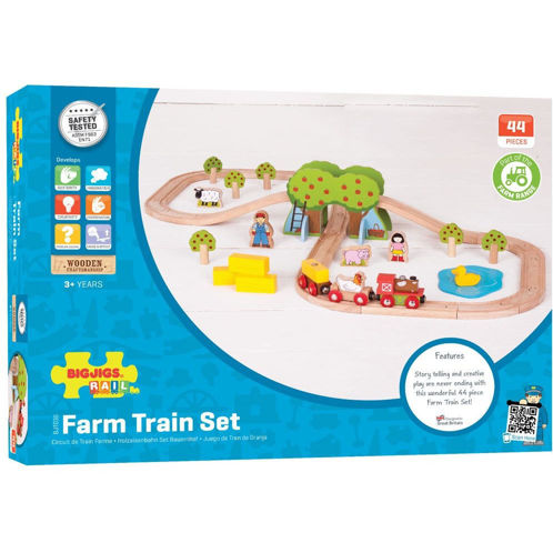 Picture of Farm Train Set - BigJigs Toys