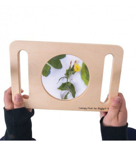 Picture of Wooden Educational Two Handed Magnifying Glass