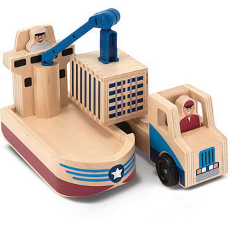 Picture of WHITTLE WORLD - CARGO SHIP & TRUCK SET