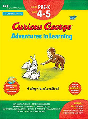 Picture of Curious George Adventures in Learning, Pre-K: Story-based learning (Learning with Curious George) Paperback