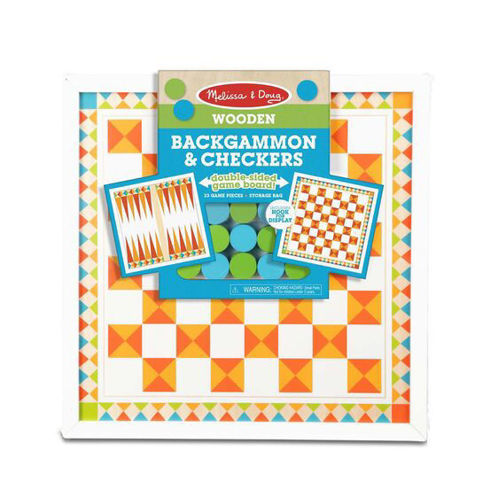 Picture of Wooden Backgammon & Checkers