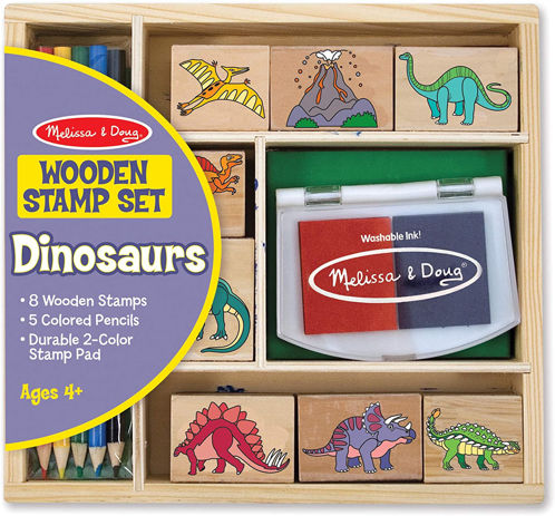 Picture of Wooden Stamp Set: Dinosaurs