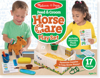 Picture of Feed & Groom Horse Care Play Set