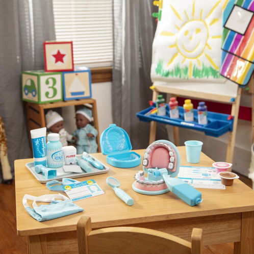 Picture of Super Smile Dentist Play Kit Play Set - Melissa & Doug - with Pretend Play Set of Teeth And Dental Accessories - 26 Toy Pieces