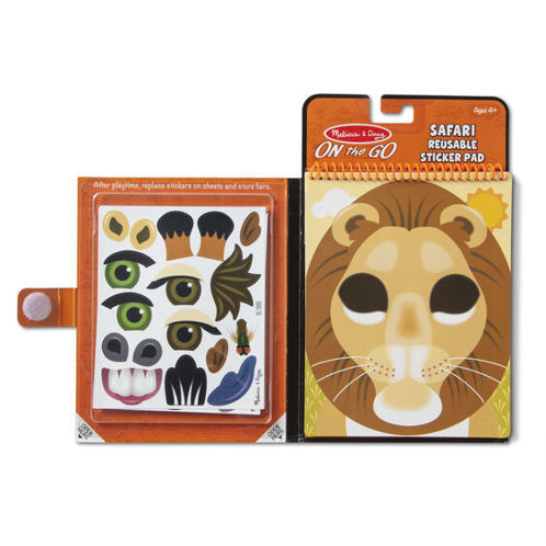 Picture of Make-a-Face - Safari Reusable Sticker Pad - On the Go Travel