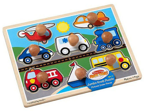 Picture of Melissa and Doug Vehicles Jumbo Knob Puzzle