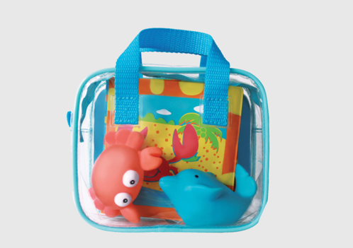 Picture of Bath Pack with Matching Book & Squirters - Bath Toys - LUDI