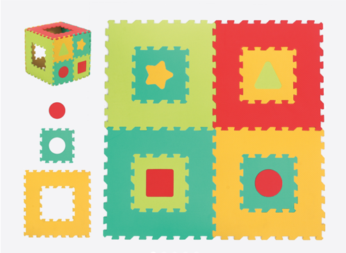 Picture of Geometric Eva Mat - Baby Play - Ludi