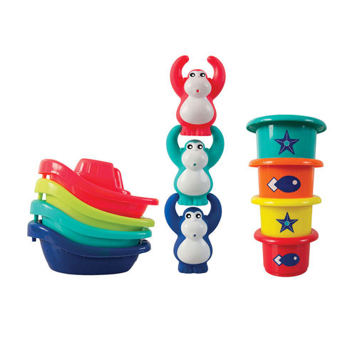 Picture of Set Boat/Stackers - Baby  Play - Ludi