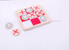Picture of Noughts and Crosses with pouch - Wooden mini Board Games - BigJigs