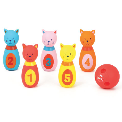 Picture of Bowling Games Cat - Baby Play - Ludi Toys