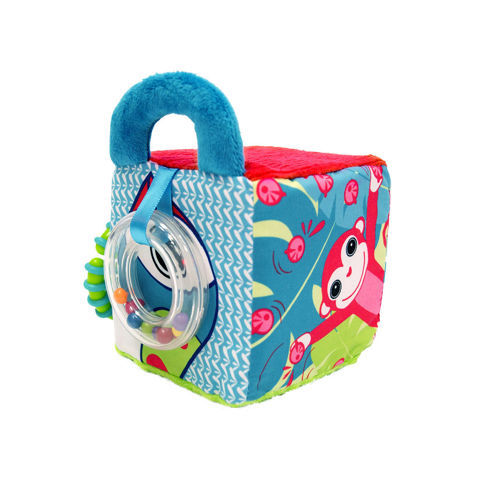 Picture of Jungle Fabric Activity Cube - Soft Toys - Baby Play - Ludi Toys