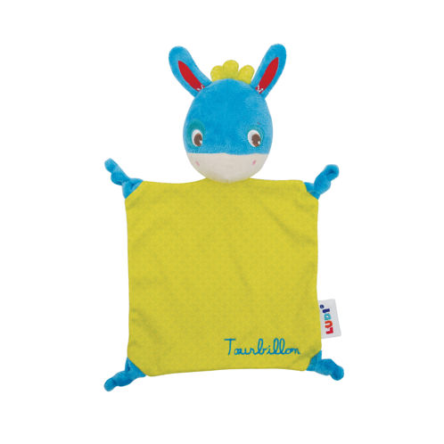Picture of Plush Cuddly Blanket - Blue and Green Soft Toy - Baby Toy - Ludi