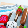 Picture of Wooden Tabletop BBQ Playset - Wooden Pretend Toys - BigJigs