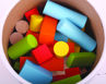 Picture of Tub of Bricks - Wooden Colorful Bricks - BigJigs