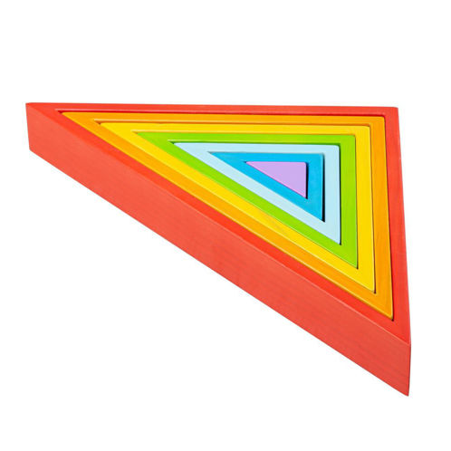 Picture of Wooden Staching Triangles - Wooden Triangles - Educational Toys - BigJigs