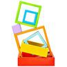 Picture of Wooden Stacking Square - Stacking Toys - Baby Play - Wooden Toys - BigJigs