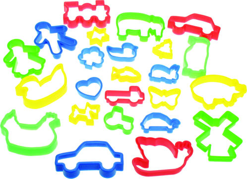 Picture of Jar of Pastry Cutters - Colorful Children Cutters  - BigJigs