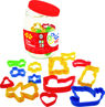 Picture of Jar of Pastry Cutters - Colorful Children Cutters  - BigJigs