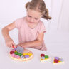 Picture of Cutting Wooden Pizza - Pretend Play - BigJigs