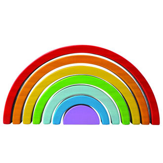 Picture of Wooden Stacking Rainbow - Small - Educational Toys - BigJigs