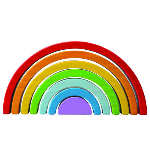Picture of Wooden Stacking Rainbow - Small - Educational Toys - BigJigs