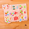 Picture of Picture and Number Matching Puzzle - Wooden Puzzle - BigJigs