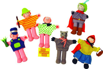 Picture of Finger Puppets - Red Riding Hood - BigJigs