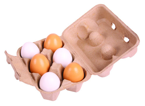Picture of Pack of 6 Eggs - Pretend Play - BigJigs