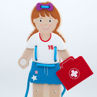 Picture of Lacing Dress - Up Girl - Wooden Educational Toys - BigJigs