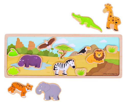 Picture of Magnetic Board - Safari - Wooden Educational Toys - BigJigs